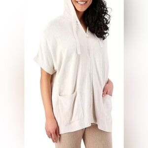 Barefoot Dreams CozyChic Ultra Lite Short Sleeve Zip Up Hoodie